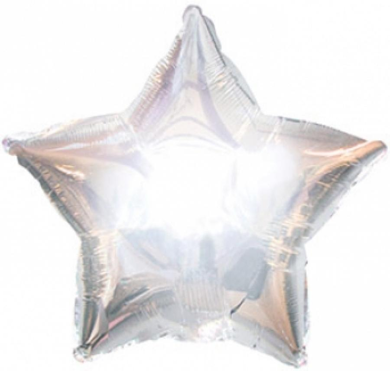 Silver Star Mylar Balloon - 850037358915