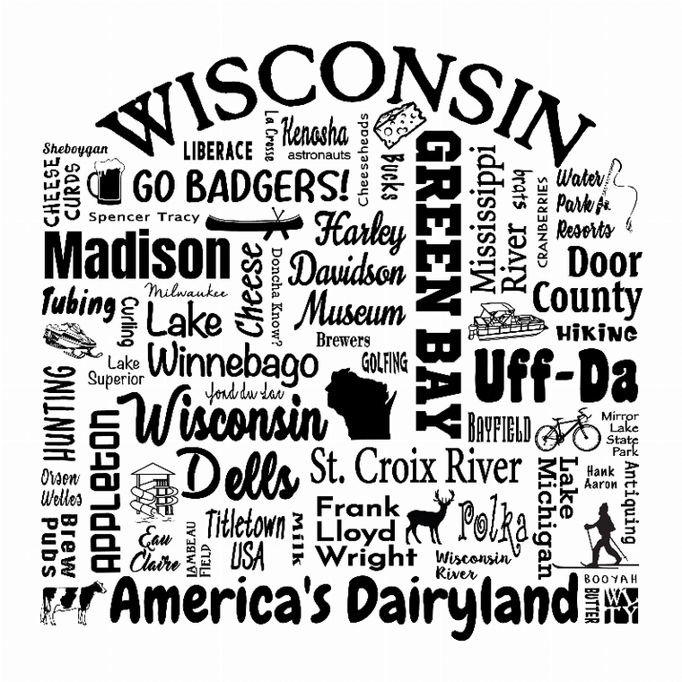 US State Destination Unisex T-shirt - Where Life Takes You (U-W) - 018391111961