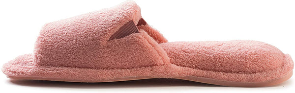 Roxoni Ultra Soft Spa Slippers for Women Cozy, Fuzzy Terry Bathroom, House and Shower Shoes - 049103017648