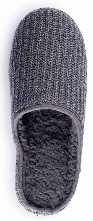Roxoni Men's Wool Slip-On Comfortable Knit House Slipper - 049108993586