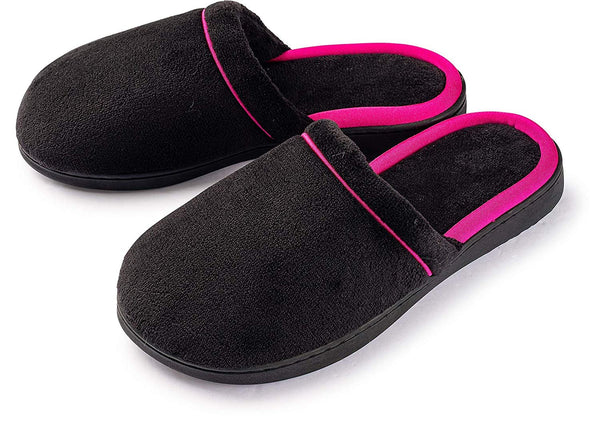 Roxoni Women's Slippers Memory Foam Soft Terry Ladies House Slipper - 049108124397