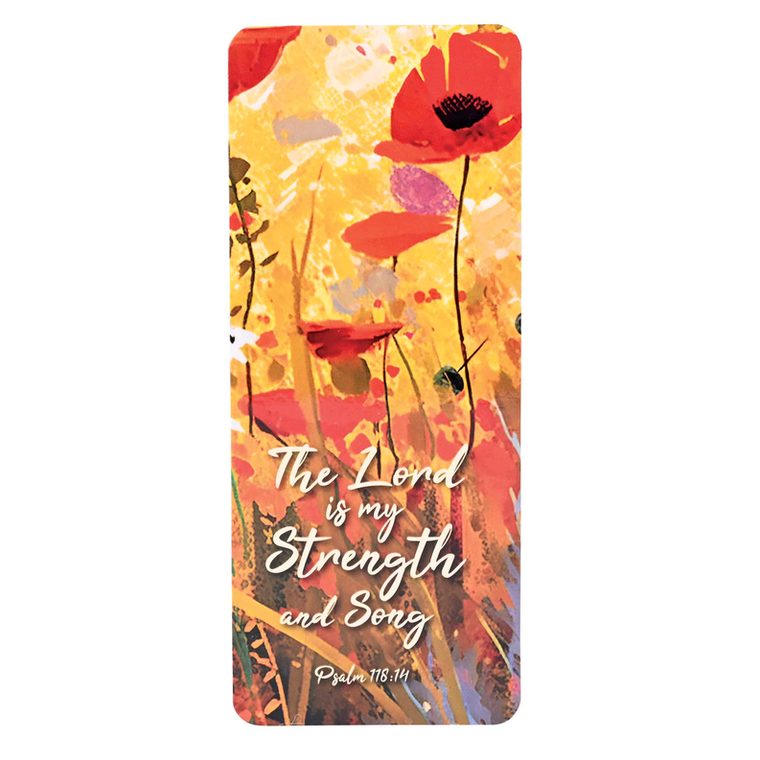 Bookcard Floral The Lord Is My Strength - 603799661522