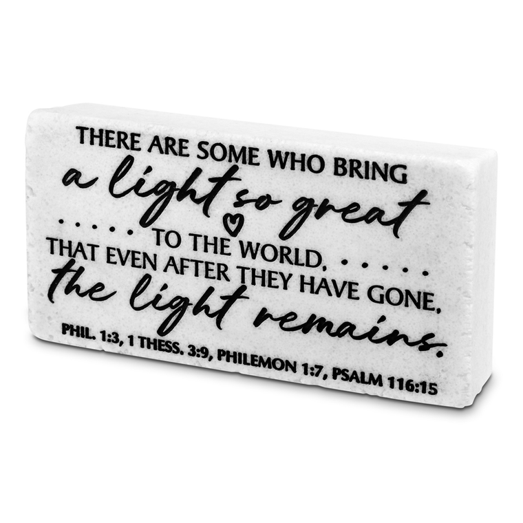 Tabletop Scripture Block Light So Great - 667665401957