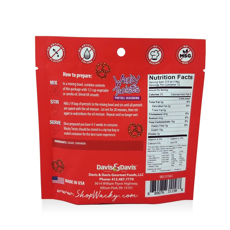 Sweet Cinnamon Wacky Twists - 689076311588