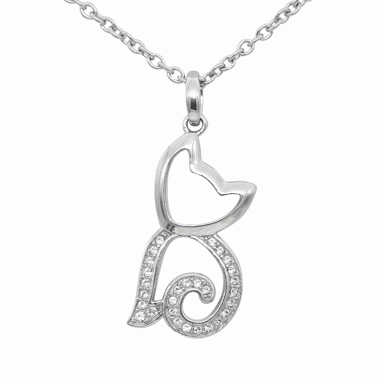 Purrfect Gleam Cat Necklace - 734130259266
