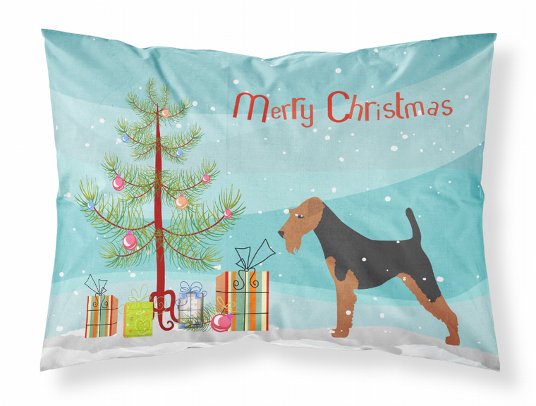 Merry Christmas Tree With Dog Fabric Standard Pillowcase - 638508477620