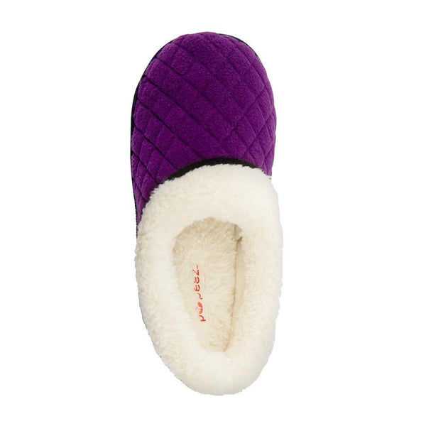 Pupeez Girls Slipper Cozy Comfort Warm Quilted Fleece Clog House Shoe - 049108534543