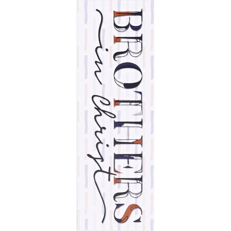 Bookmark Brothers In Christ 2x6 12-Pack - 603799649933