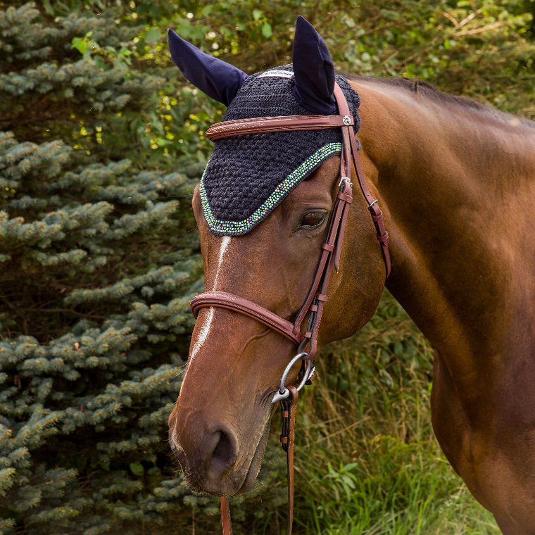 Equine Couture Beaded Fly Bonnet - 849913006781