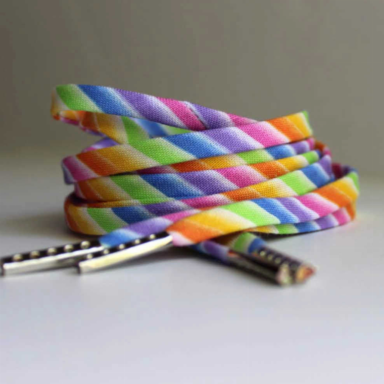 Rainbow Stripes Shoelaces - 735424866061