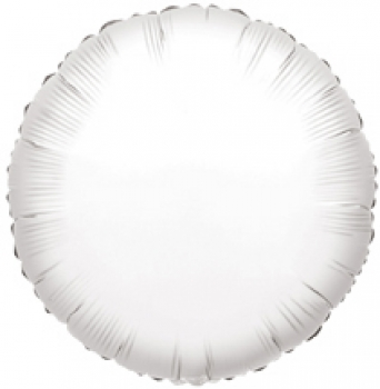 White Round Mylar Balloon - 850048023789