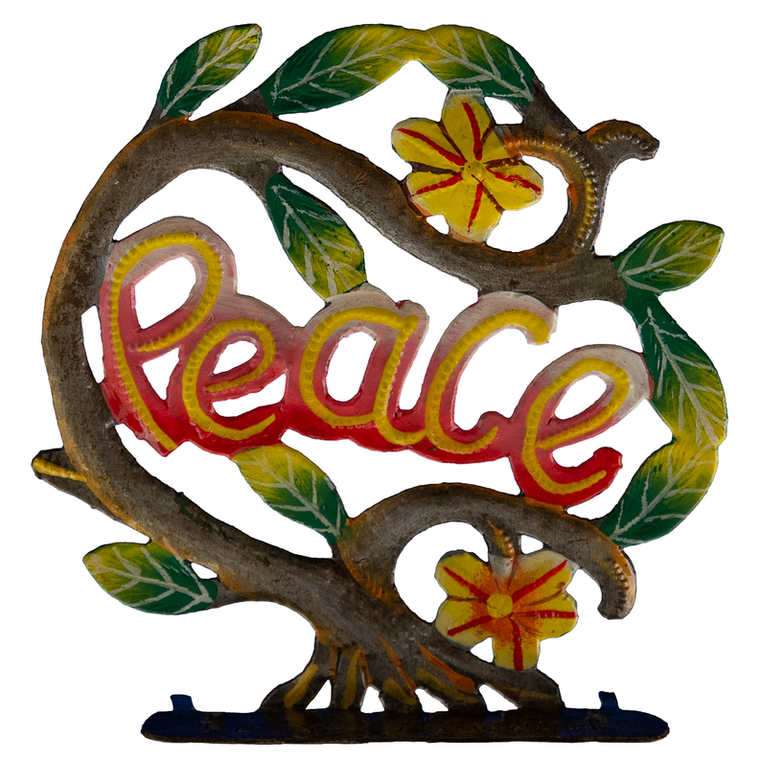 Freestanding Painted Peace Tree - 695924870268