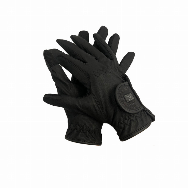 TuffRider Ladies Glitter Strap Gloves - 849913088541