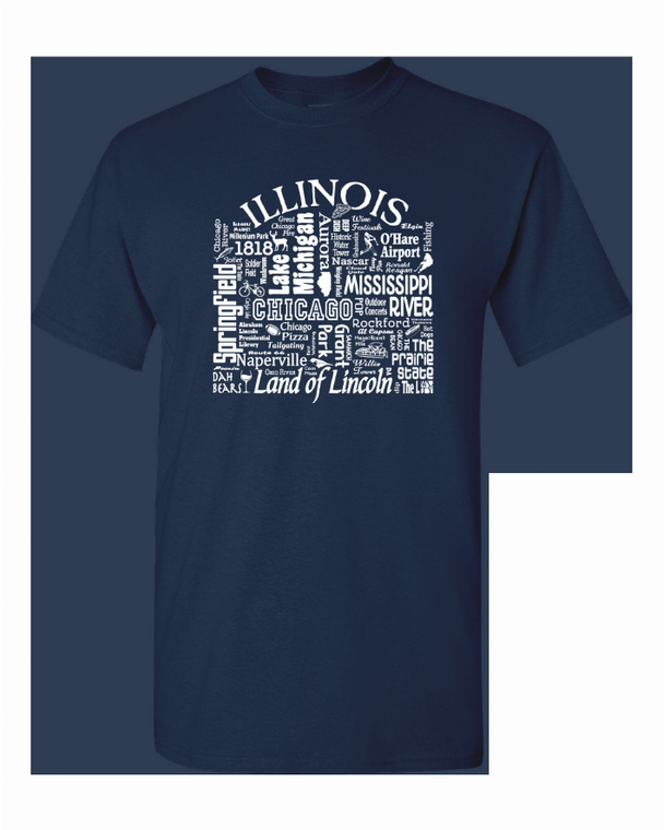 US State Destination Unisex T-shirt - Where Life Takes You (G-I) - 018391115386