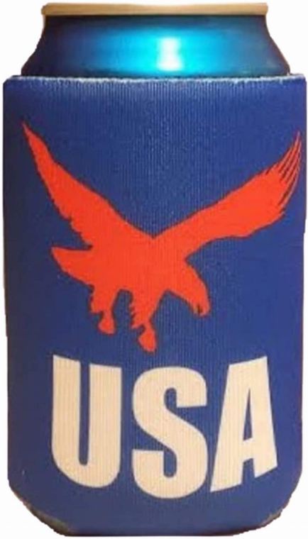 Patriotic USA Can Cooler - Soaring Eagle - America Coolie - 682055724959