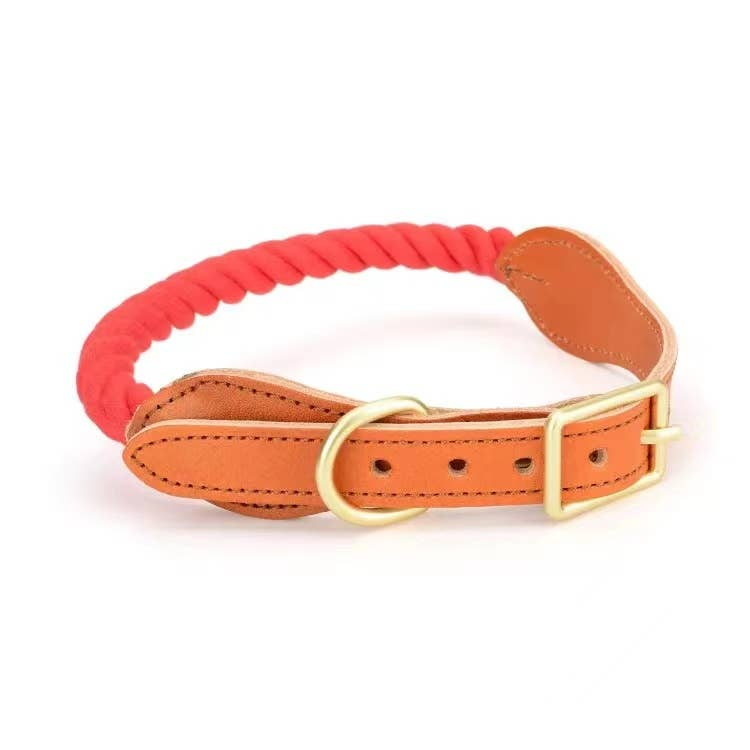 Luxe Royal Leather Rope Collar - 171000038491