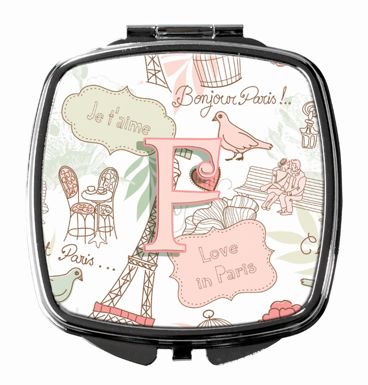 Monogram Letter Compact Mirror - 615872987443