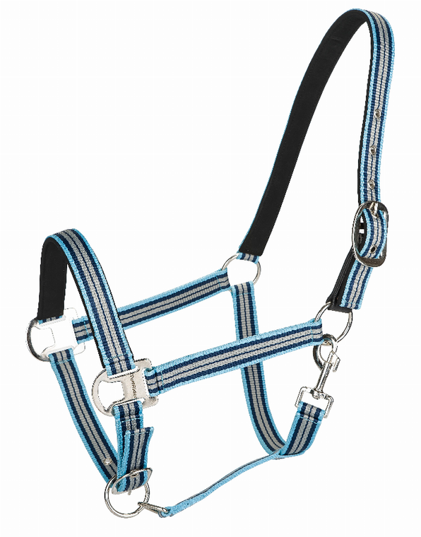 TuffRider Adjustable Nylon Breakaway Halter with Padded Crown and Nickel Hardware - 849913074742