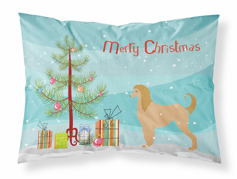 Merry Christmas Tree With Dog Fabric Standard Pillowcase - 638508477835