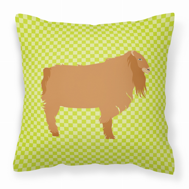 Green Check Themed Fabric Decorative Pillow - 638508933164