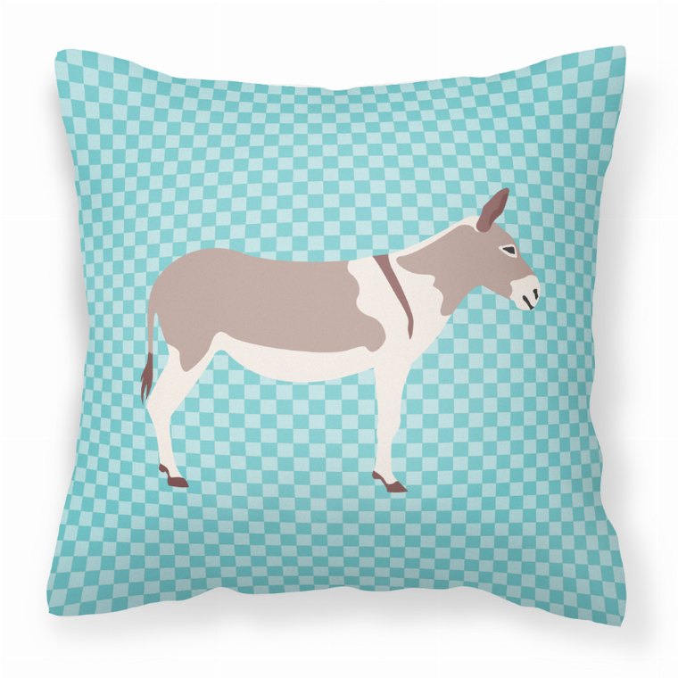 Blue Check Themed Fabric Decorative Pillow - 638508936257
