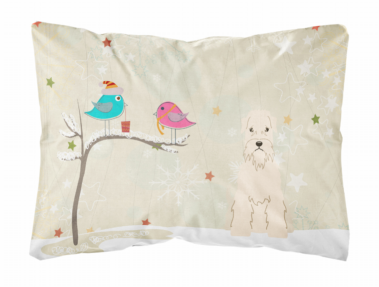 Carolines Treasures Christmas Presents Between Friends Dog Art Canvas Decorative Pillow, 12x16 Inches, Soft Accent Pillow