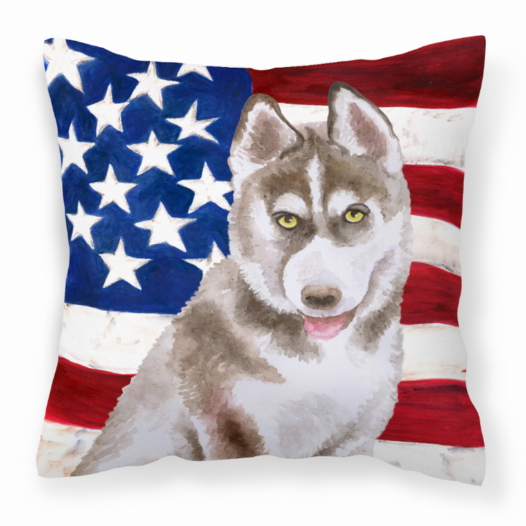 Patriotic With Dog Fabric Decorative Pillow - 652259221721