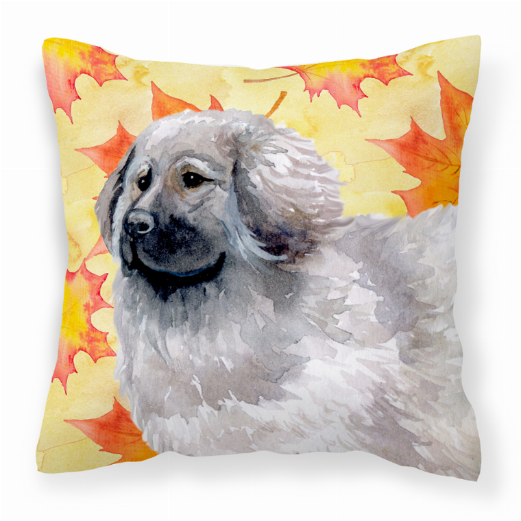 Dog With Fall Design Fabric Decorative Pillow - 652259224104