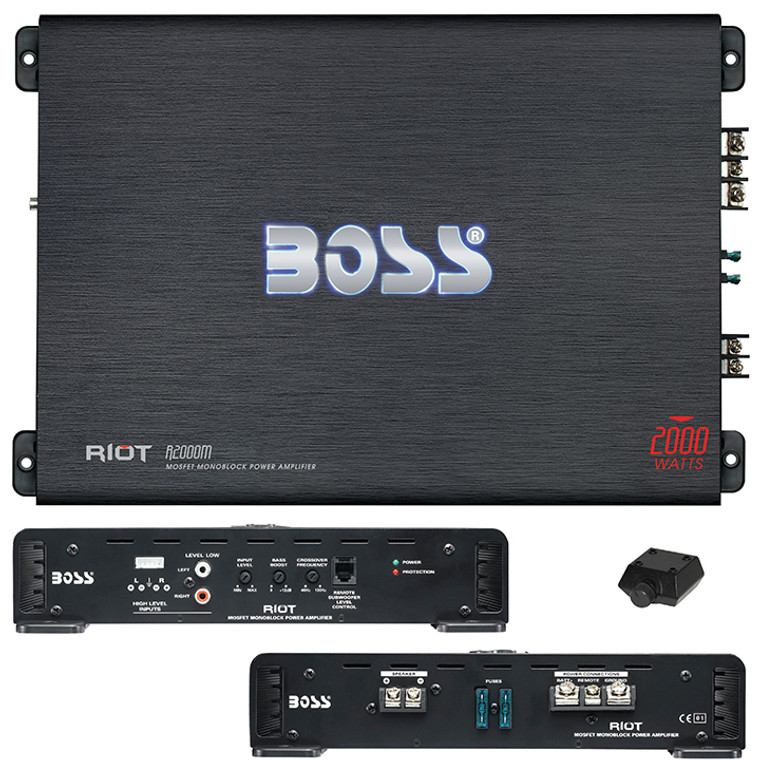 Boss Riot Monoblock Amplifier 2000w Max - 791489115186