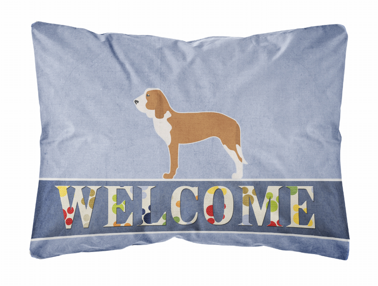Welcome Dog Art Canvas Fabric Decorative Pillow - 638508701879