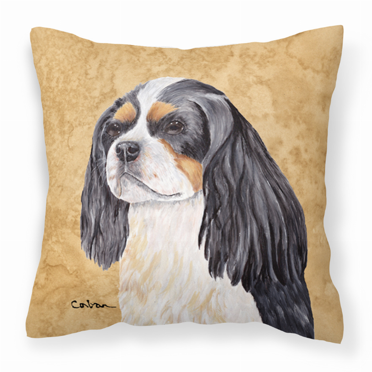 Wipe Your Paws Dog Art Fabric Decorative Pillow - 615872501939