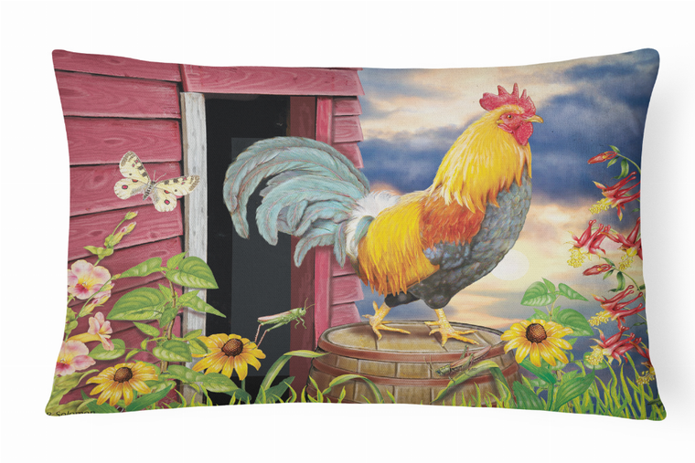 Bird Painting Fabric Decorative Pillow - 194030387573