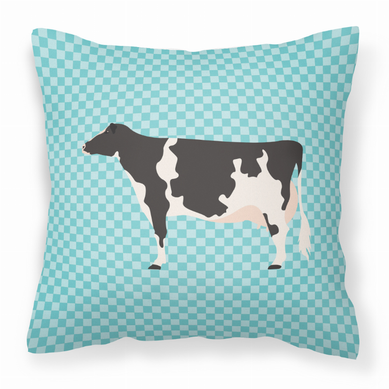 Blue Check Themed Fabric Decorative Pillow - 638508936011