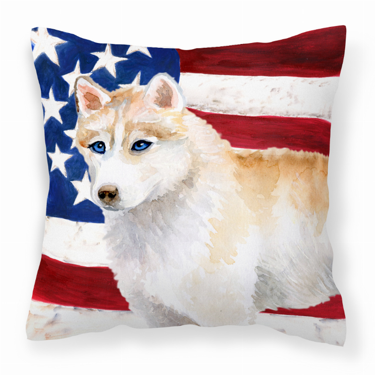 Patriotic With Dog Fabric Decorative Pillow - 652259221318