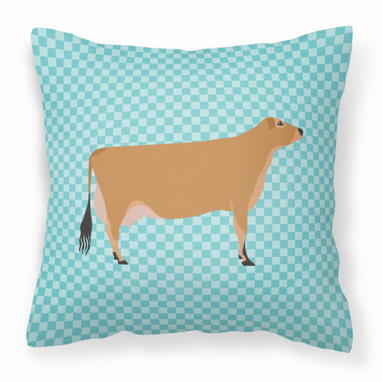 Blue Check Themed Fabric Decorative Pillow - 638508936080