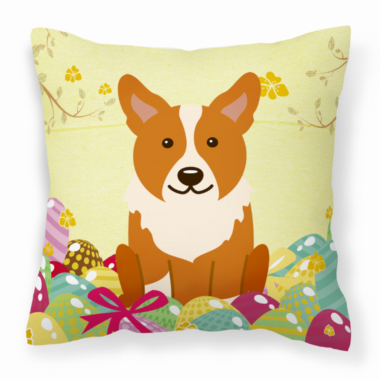 Easter Eggs With Dog Fabric Decorative Pillow - 638508769725