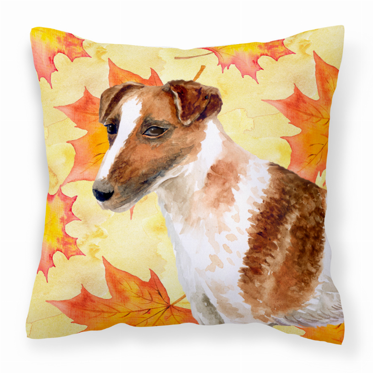 Dog With Fall Design Fabric Decorative Pillow - 652259223848