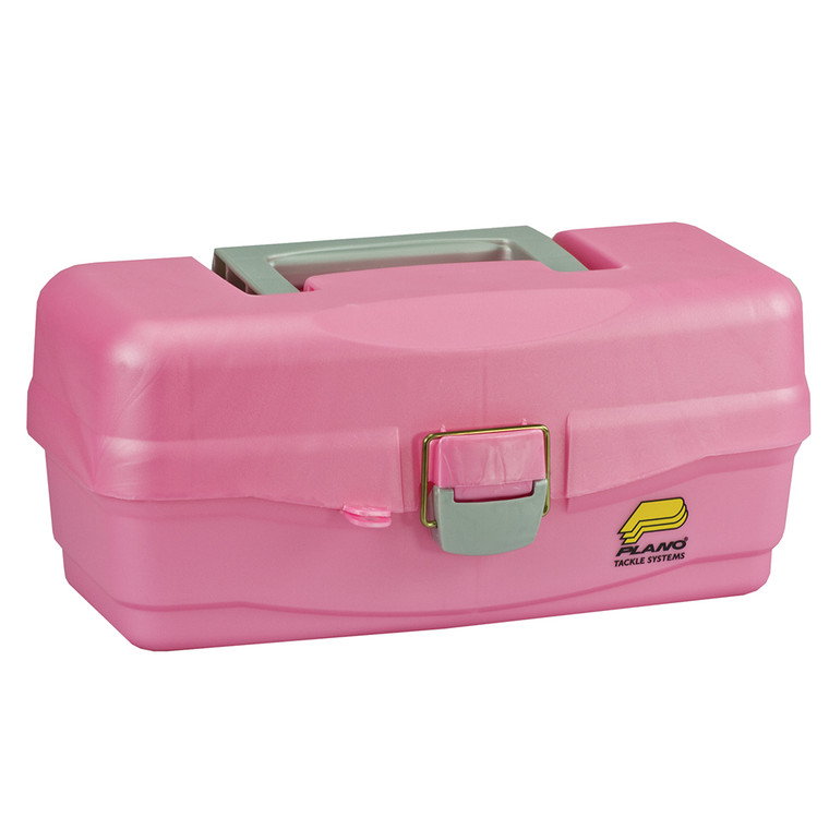 Plano Youth Tackle Box w/Lift Out Tray - Pink - 024099650007