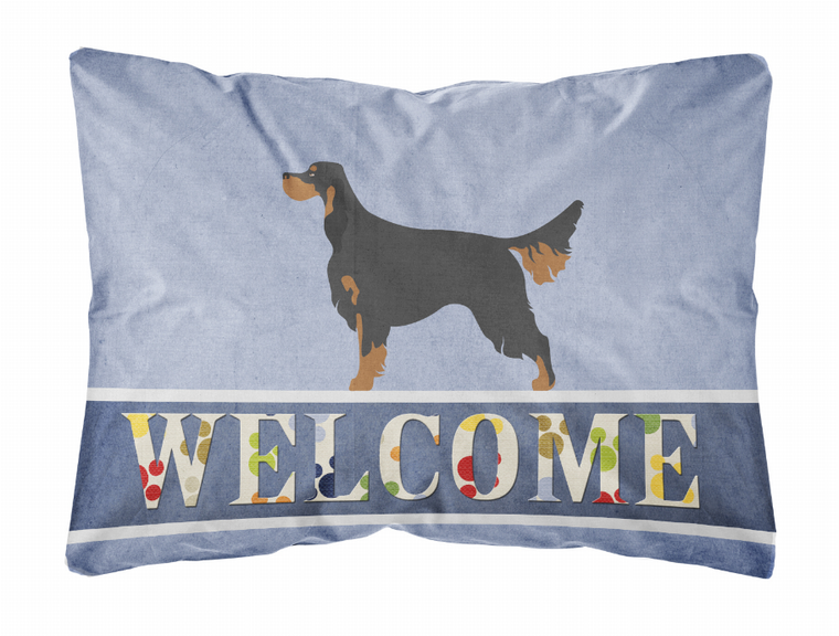 Welcome Dog Art Canvas Fabric Decorative Pillow Style 2 - 638508980762