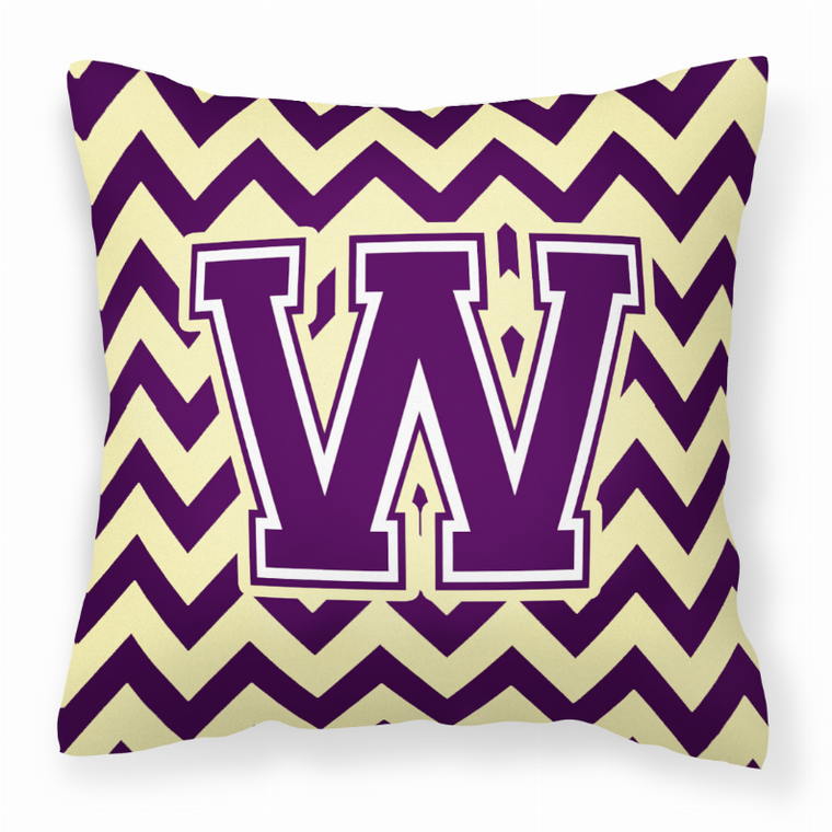 Letter Chevron Fabric Decorative Pillow - 638508320445
