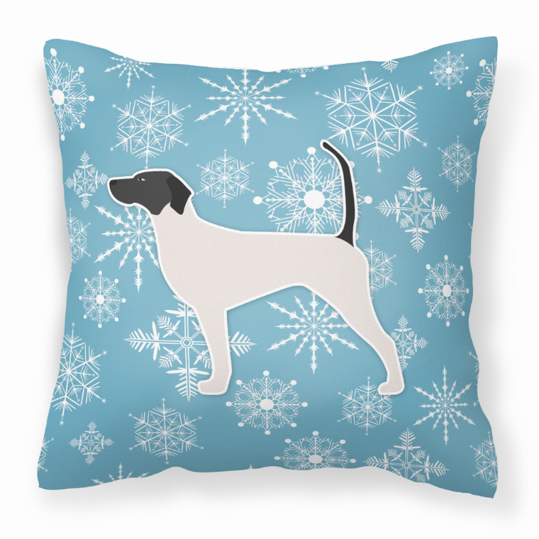 Winter Snowflake With Dog Fabric Decorative Pillow - 638508514783