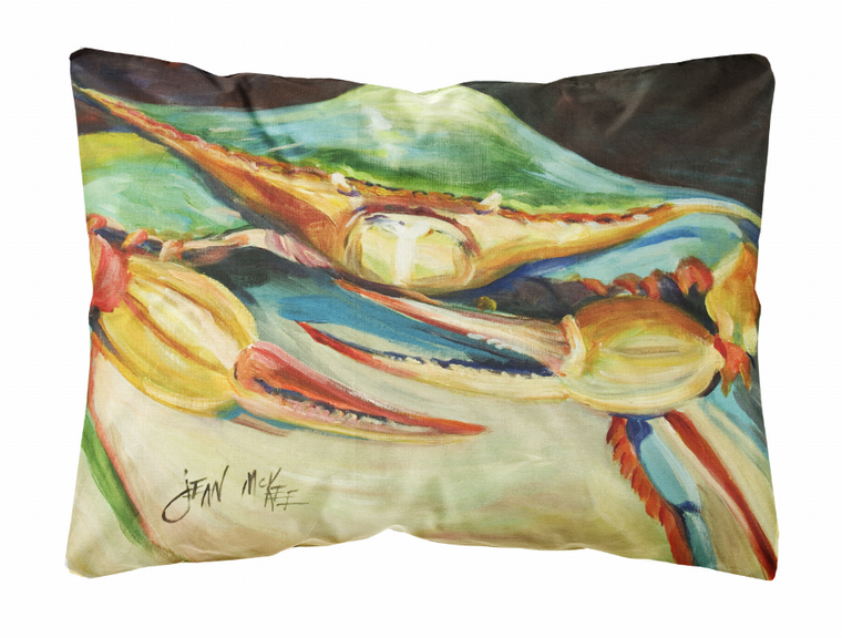 Carolines Treasures, Inc Crab Painting Fabric Decorative Pillow, Fabric Canvas, 12x16 Inches, durable, colorful