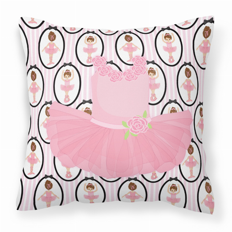 Ballerina Themed Fabric Decorative Pillow - 638508654571