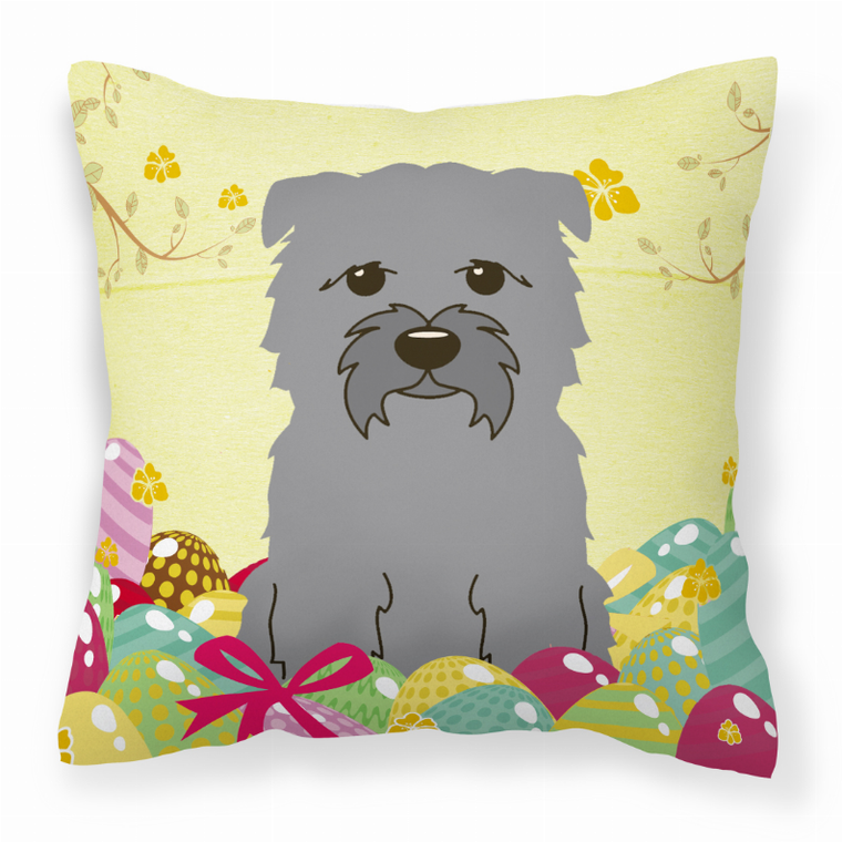 Easter Eggs With Dog Fabric Decorative Pillow - 638508769312