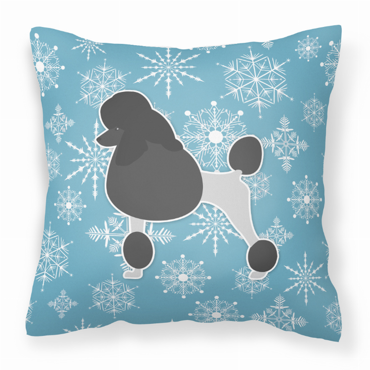Winter Snowflake With Dog Fabric Decorative Pillow - 638508515223