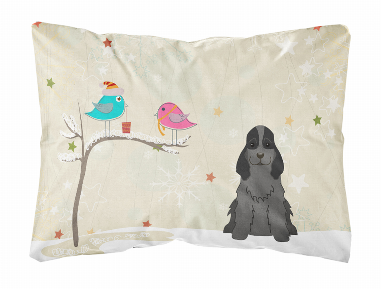 Caroline?s Treasures, Inc. Christmas Presents Between Friends Dog Artwork Canvas Fabric Pillow
