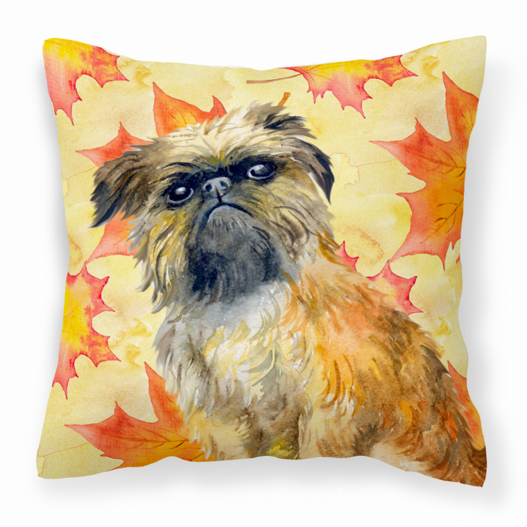 Dog With Fall Design Fabric Decorative Pillow - 652259224241