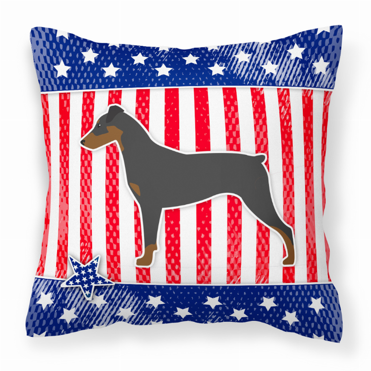 USA Design with Dog Fabric Decorative Pillow - 638508508966