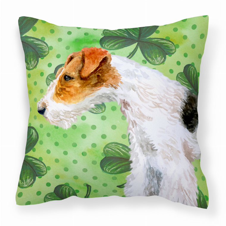 St Patrick's With Dog Fabric Decorative Pillow - 652259223008