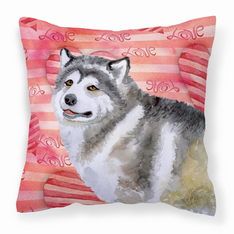 Dog With Love Stripes Fabric Decorative Pillow - 652259222018